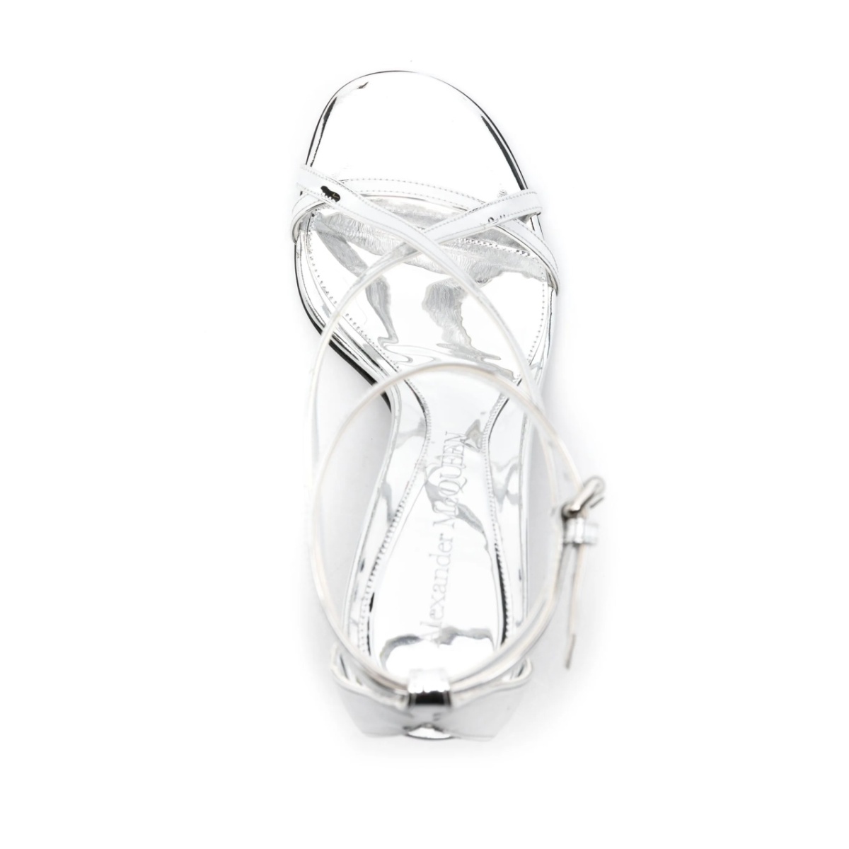 Twisted Armadillo 95mm patent sandals - Img 4