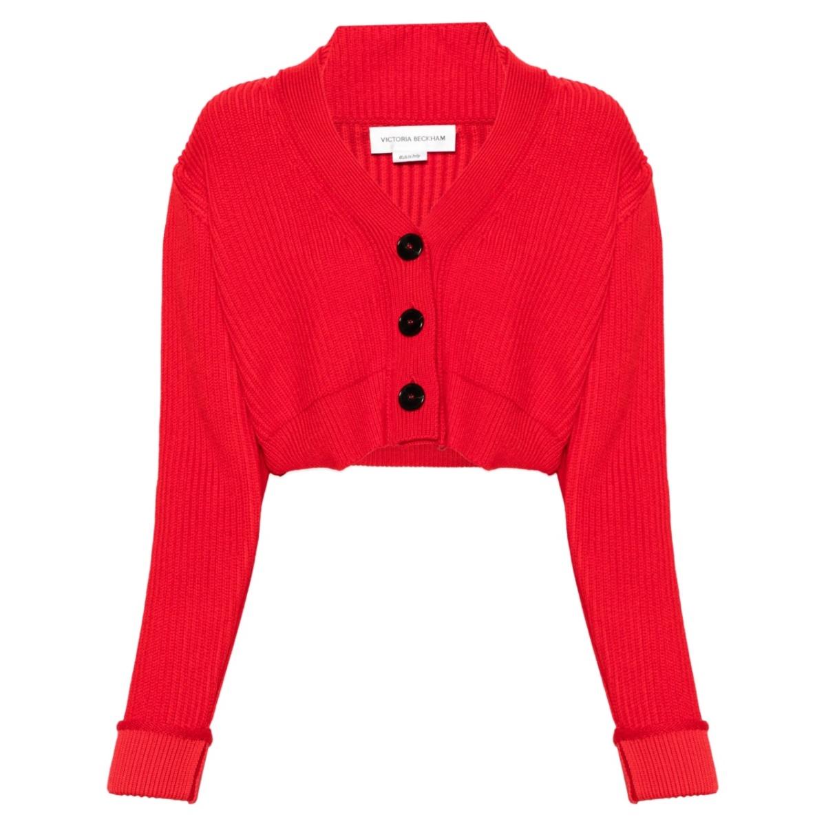 V-neck cropped cardigan