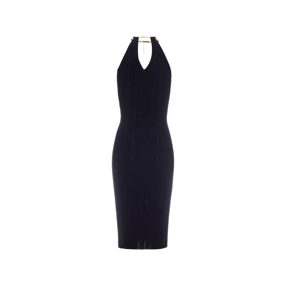 V-neck halterneck dress - Img 2