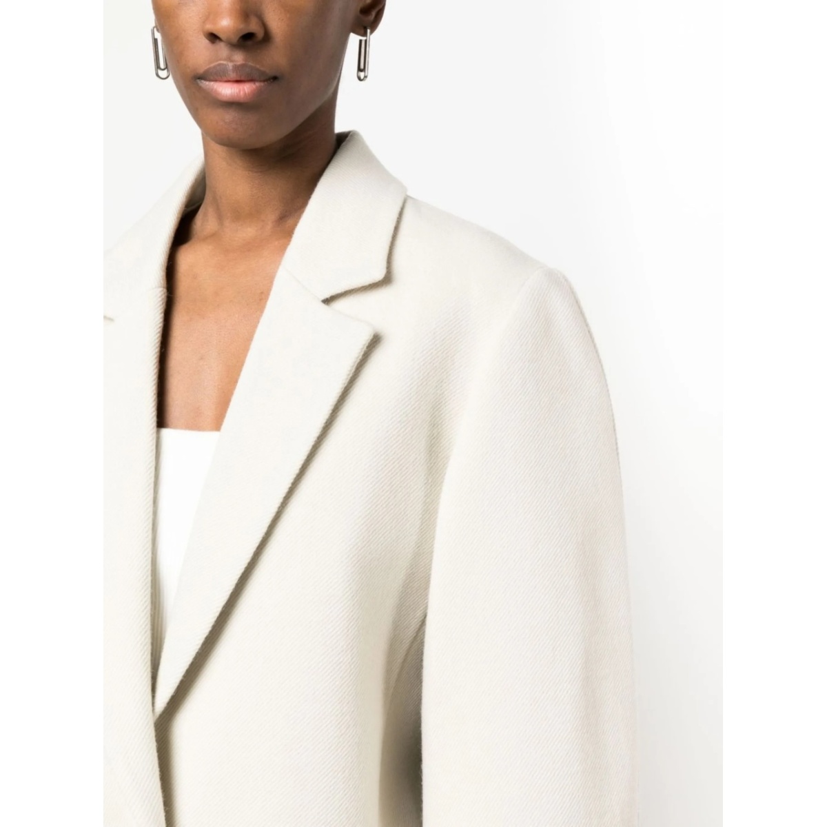 V-neck single-button coat - Img 5