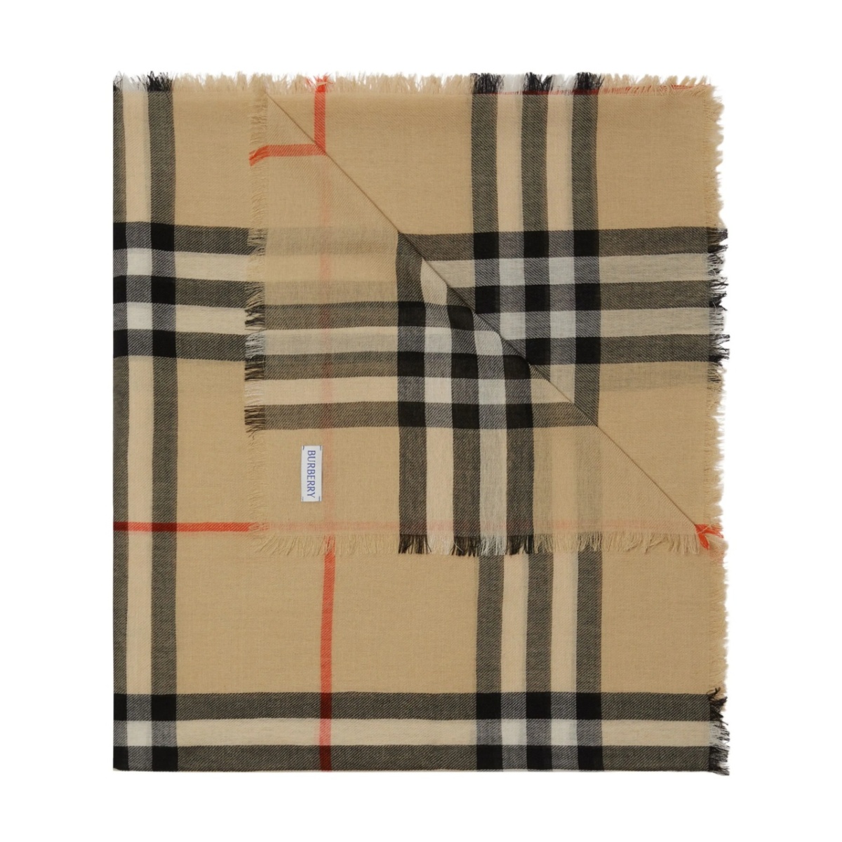 Vintage Check wool scarf