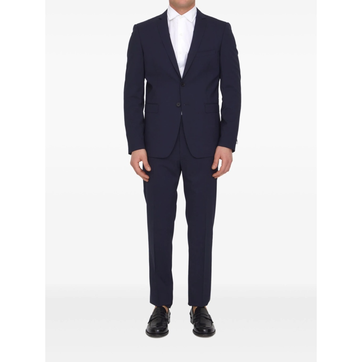virgin wool-blend suit