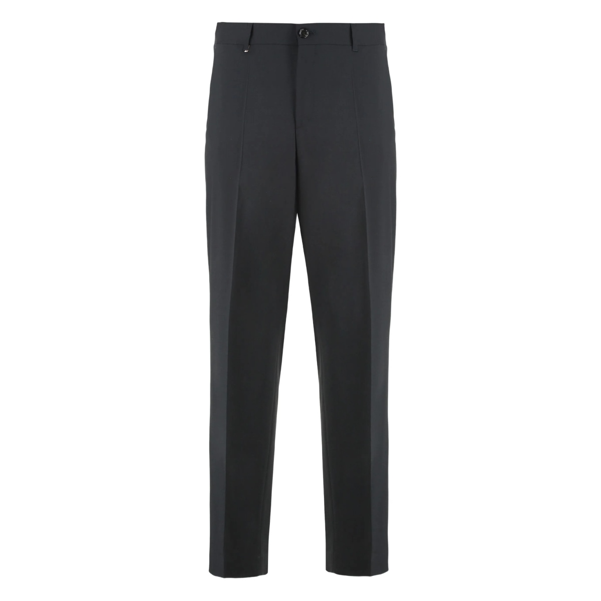 virgin-wool straight-leg trousers