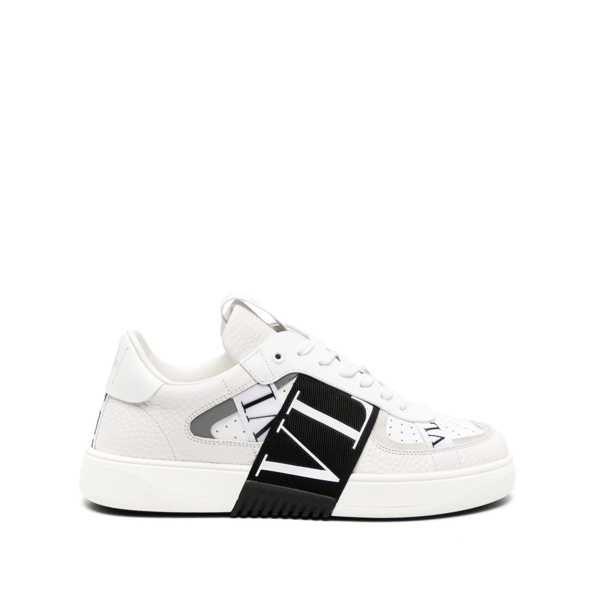 VL7N logo-tape leather sneakers