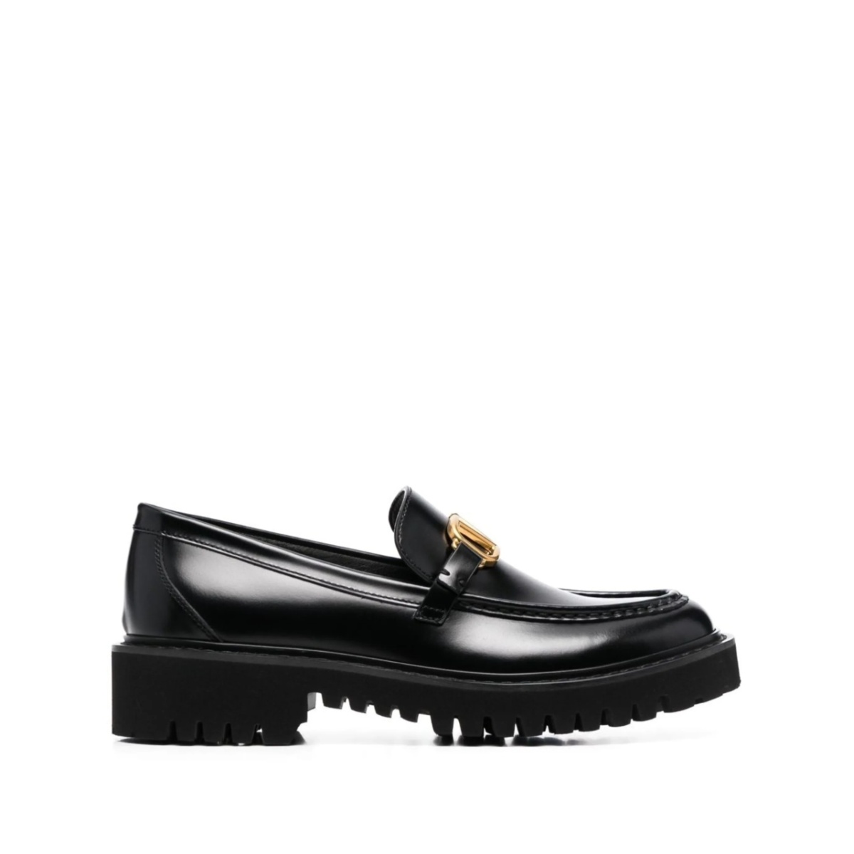 VLogo Signature leather loafers