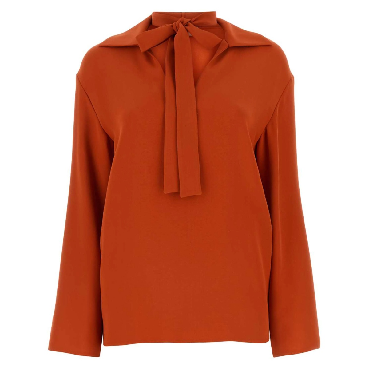 VLogo silk blouse