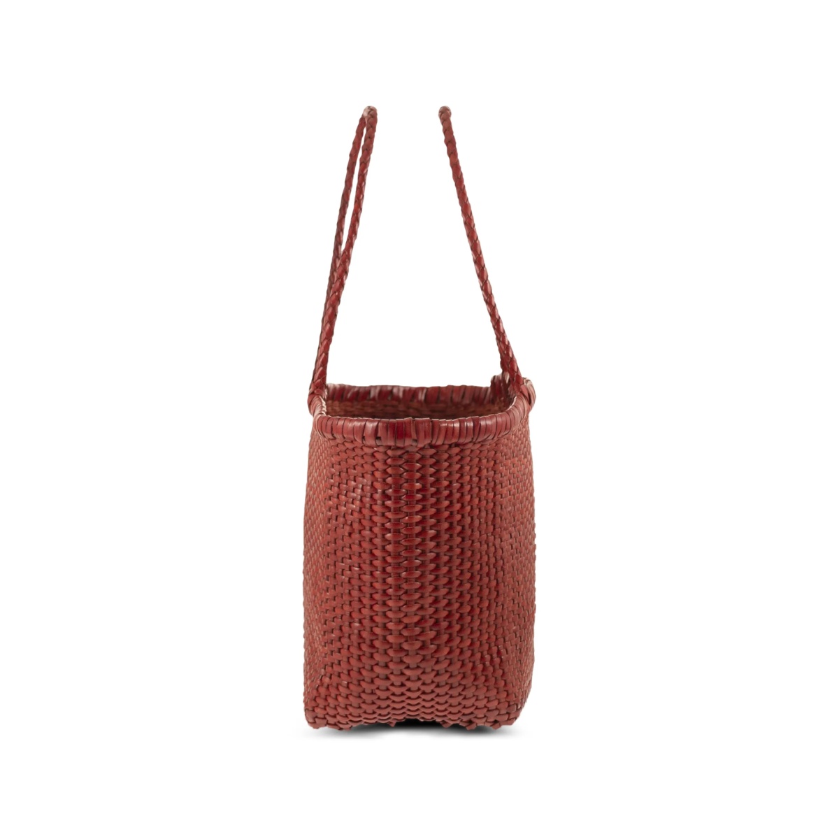 Weave braided-handle leather shoulder bag - Img 4