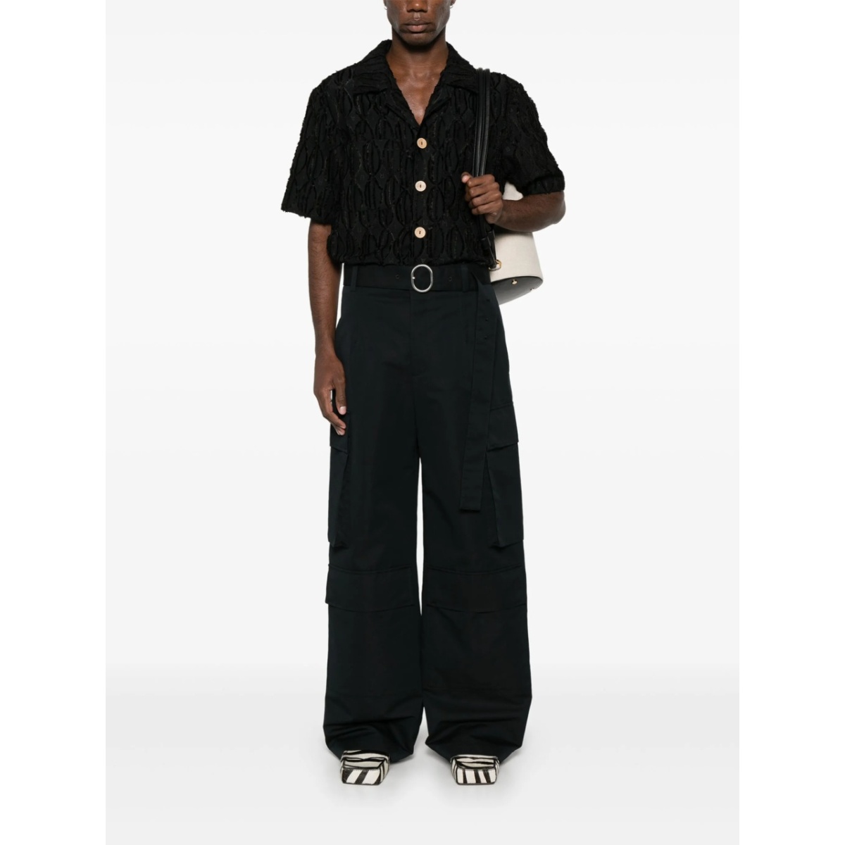 wide-leg cargo pants - Img 2