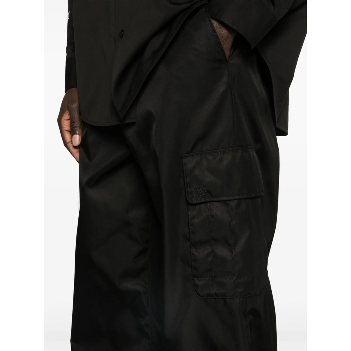 wide-leg cargo trousers - Img 5