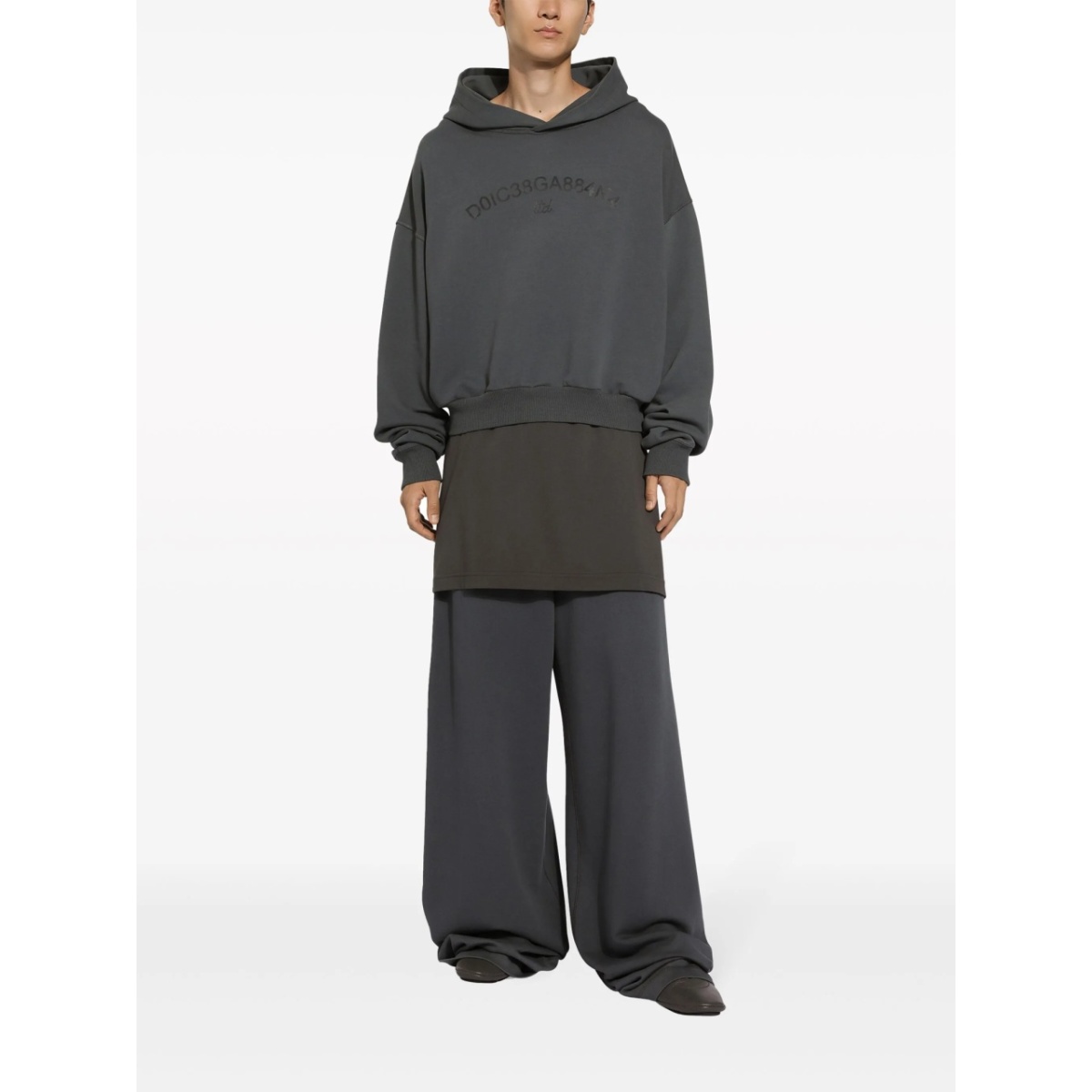 wide-leg cotton track pants - Img 2