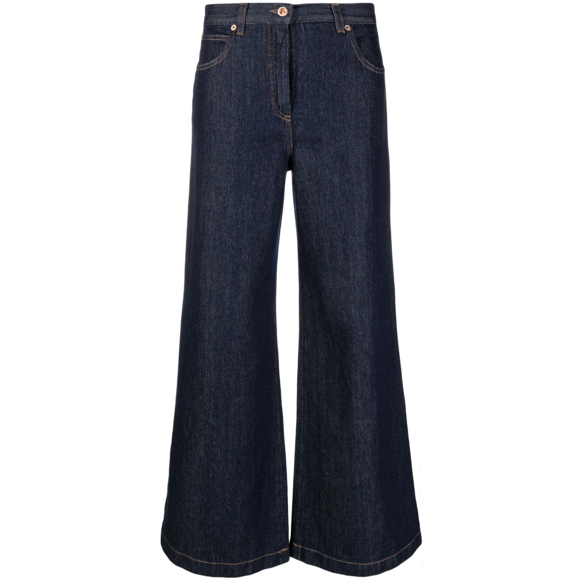 wide-leg flared jeans
