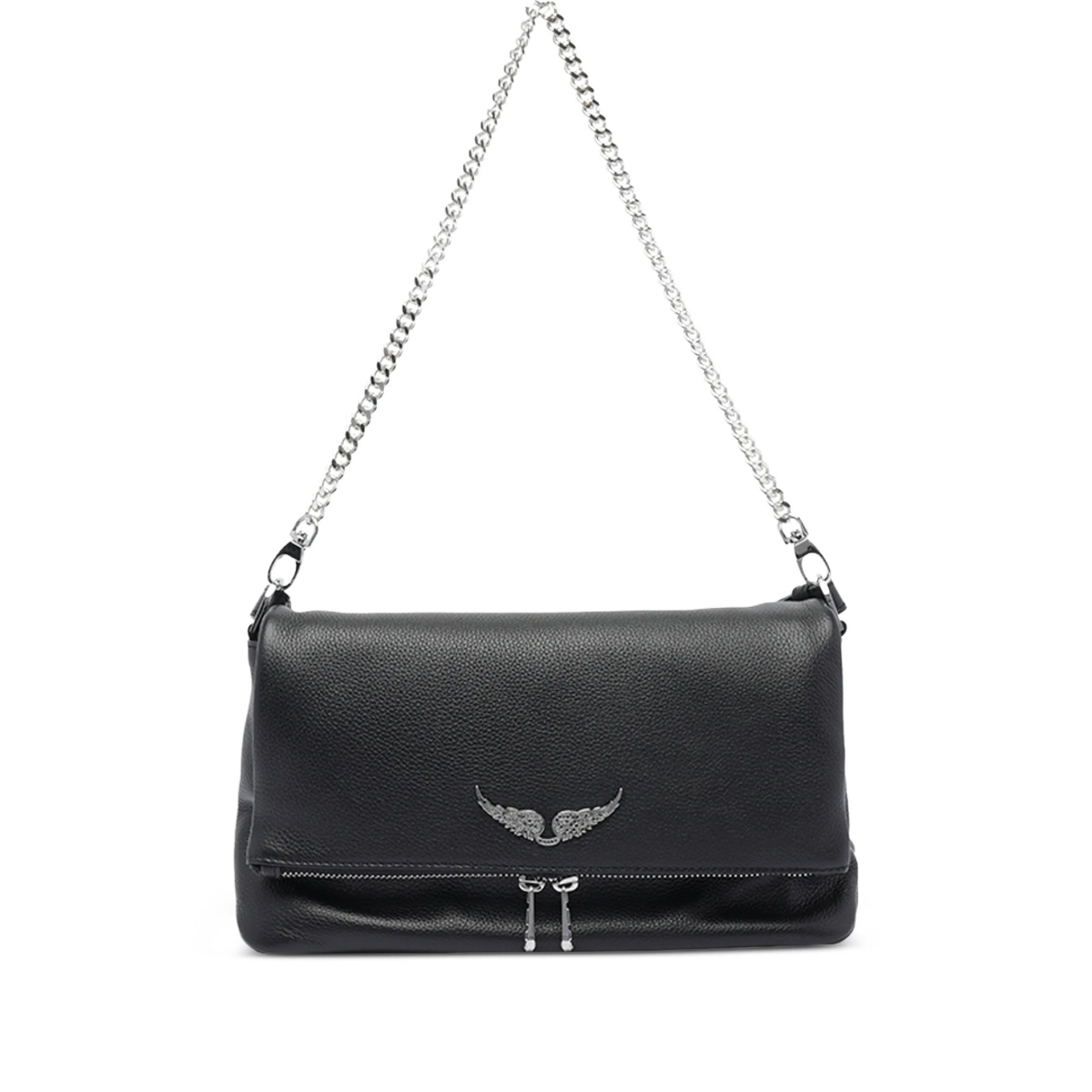 wings-logo chain-strap shoulder bag