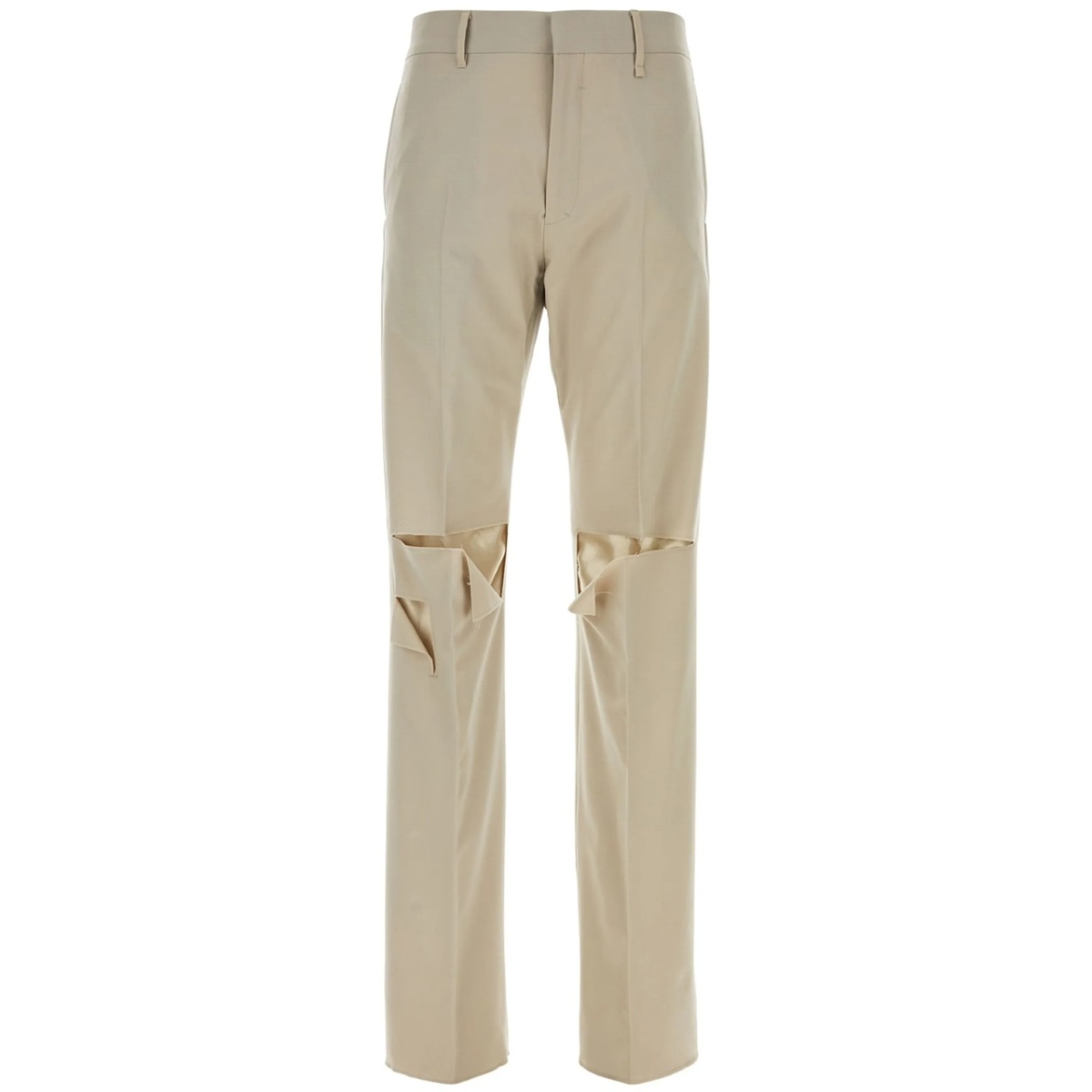 wool-blend tailored trousers