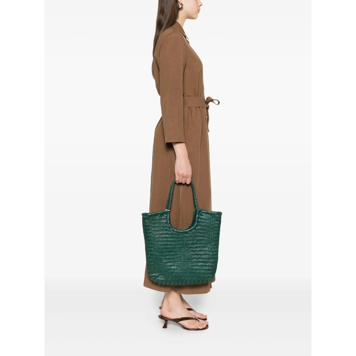 woven leather tote bag - Img 2