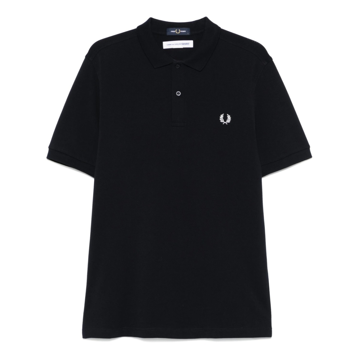 x Fred Perry slogan-print polo shirt