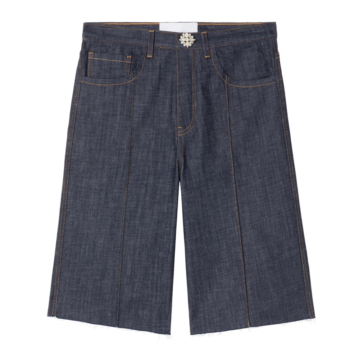 x Lutz Huelle Formal knee-length denim shorts