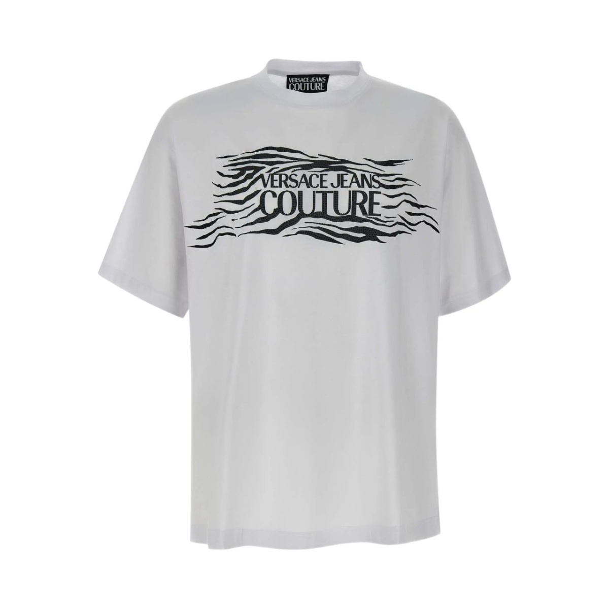 zebra-motif t-shirt