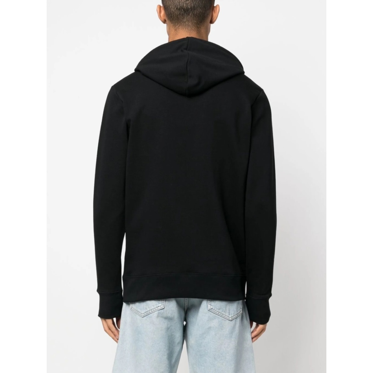 Zebra-patch pullover hoodie - Img 4