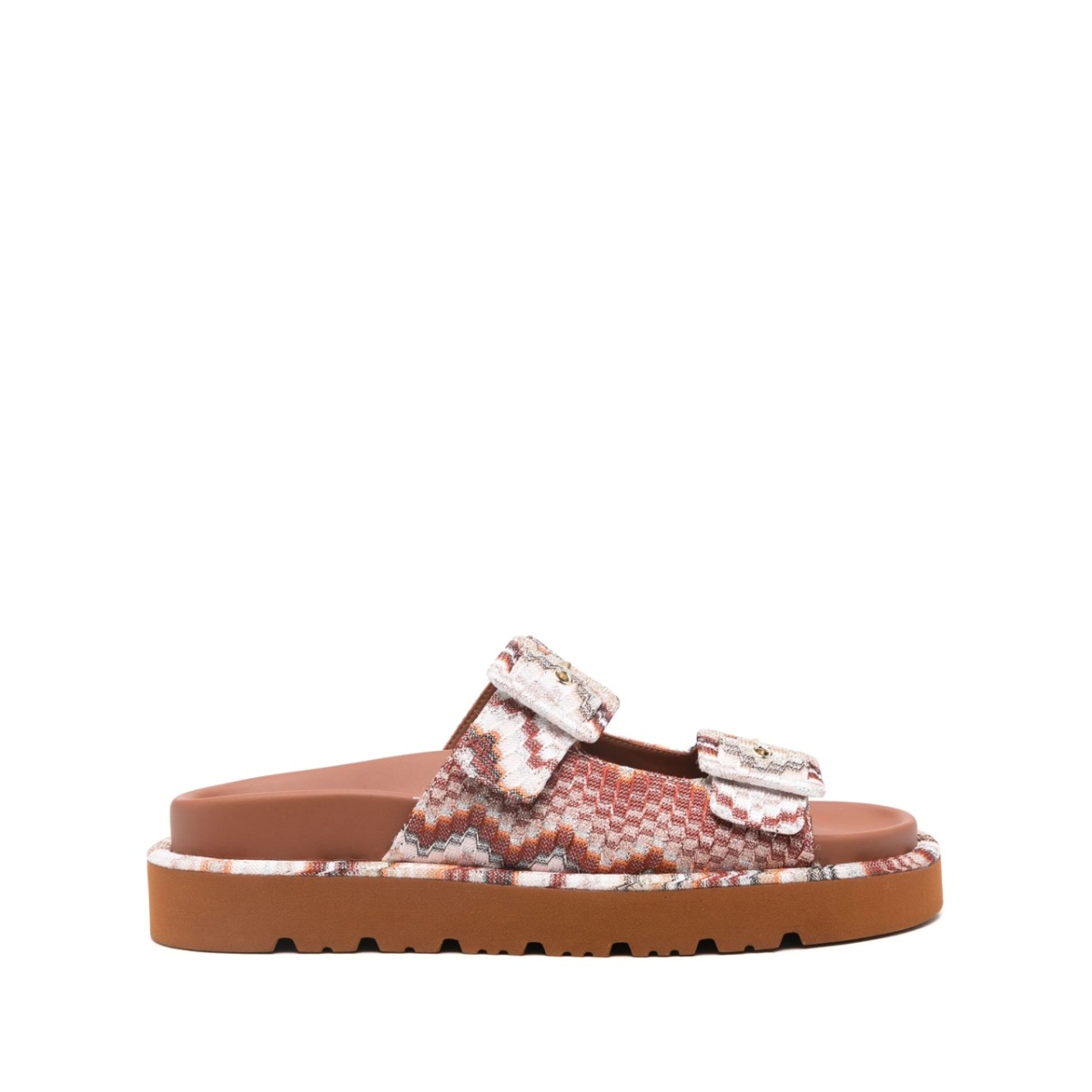 zigzag-woven sandals