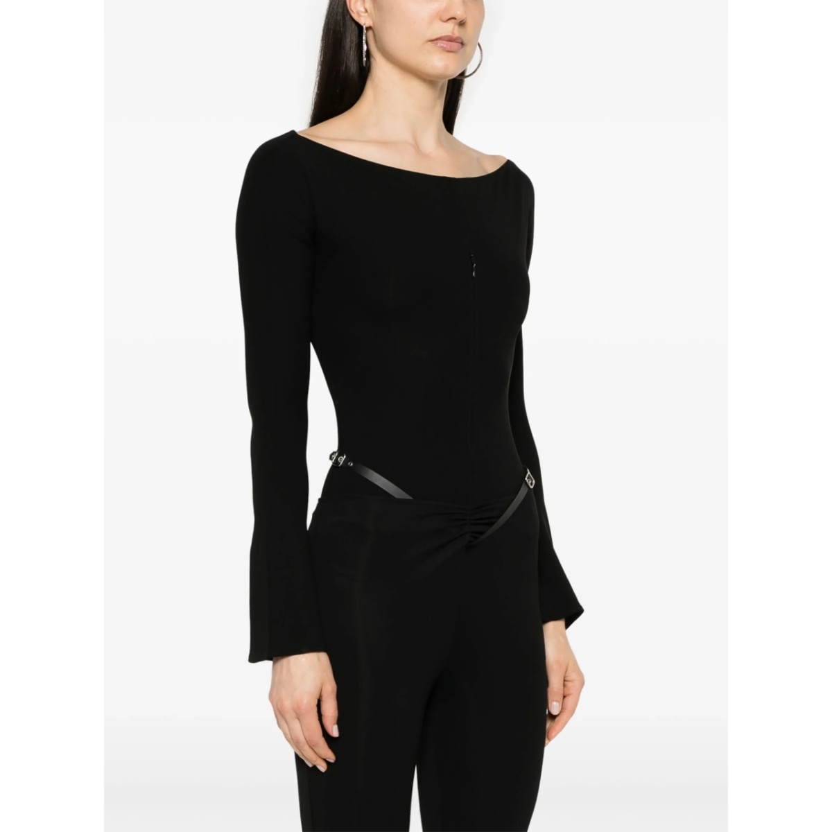 zip-detail jersey bodysuit - Img 3