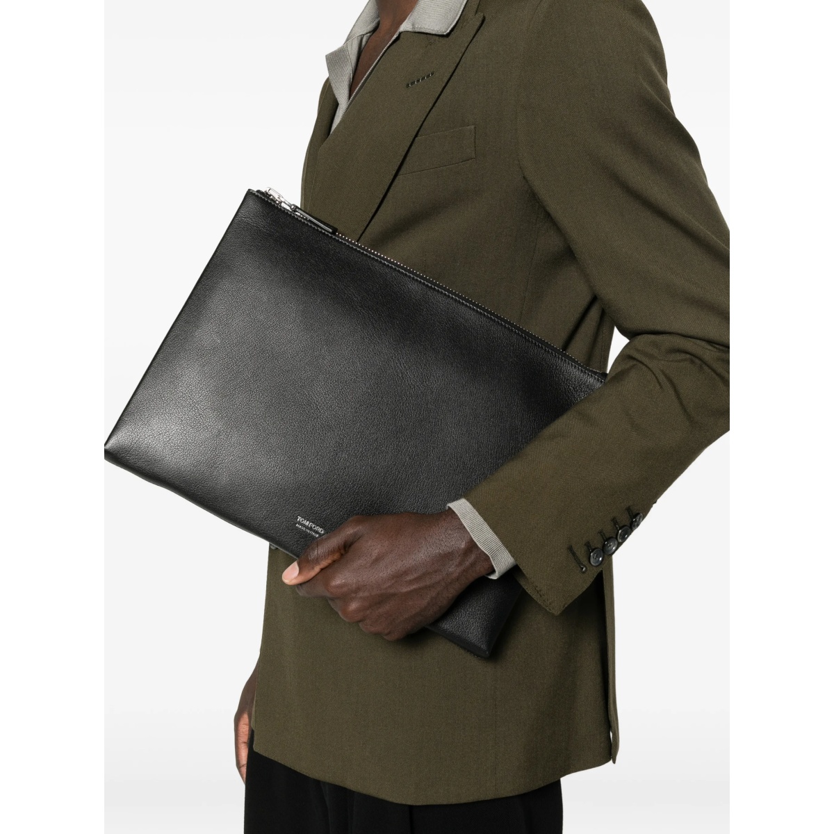 zip-fastening clutch bag - Img 2