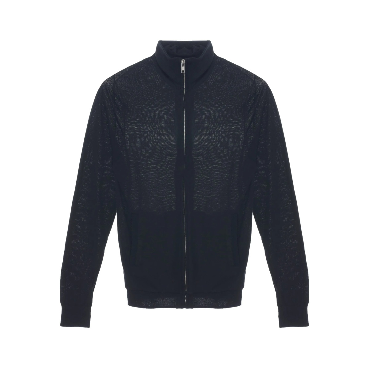 zip-up cardigan