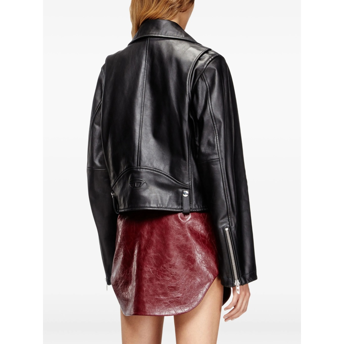 zip-up leather jacket - Img 4