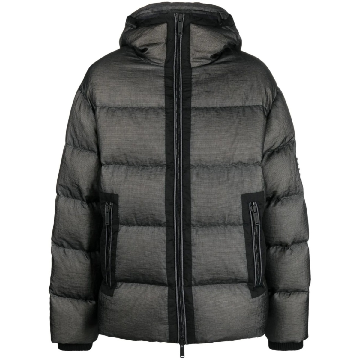 zipped padded jacket