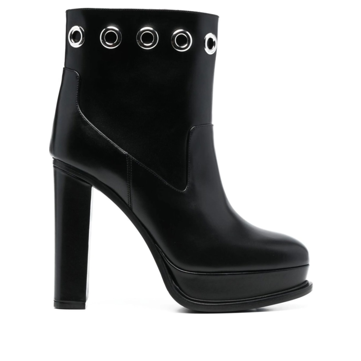 130mm platform-sole eyelet boots