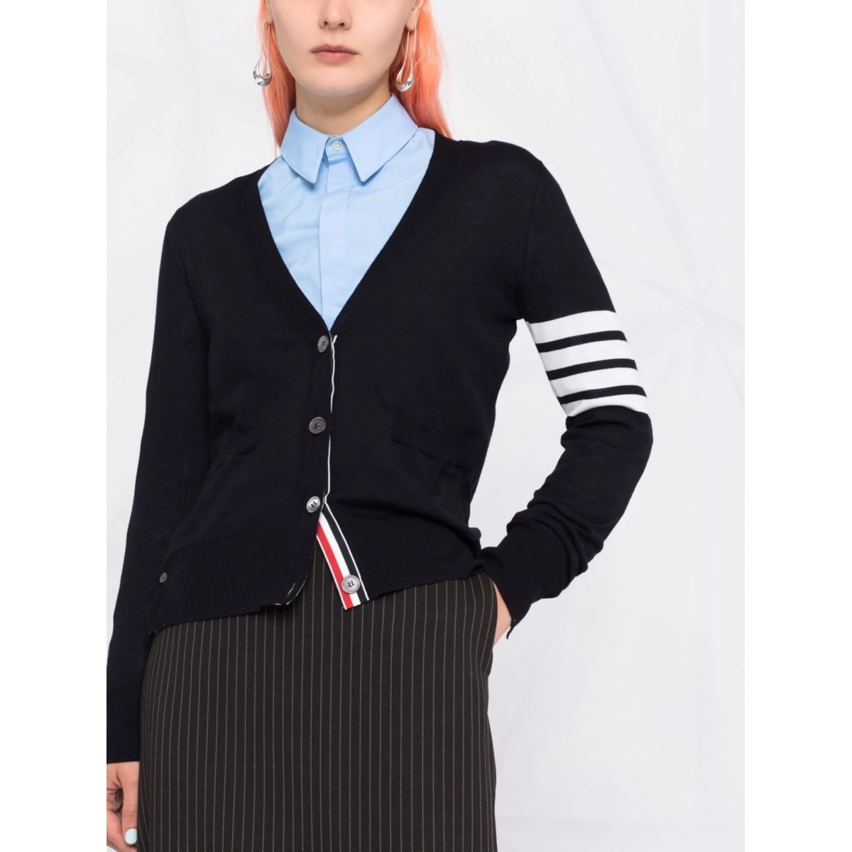 4-Bar merino wool cardigan - Img 5
