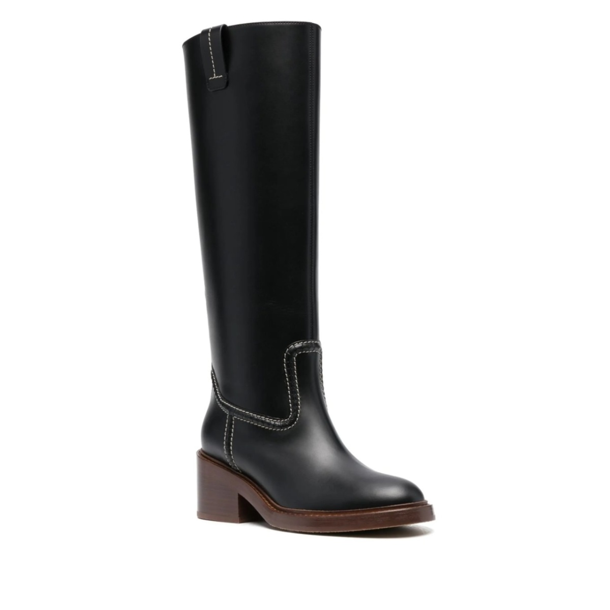 60mm heeled leather boots - Img 2