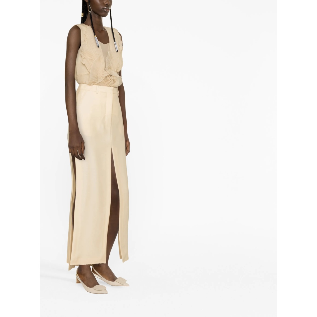 A-line slit maxi skirt - Img 3
