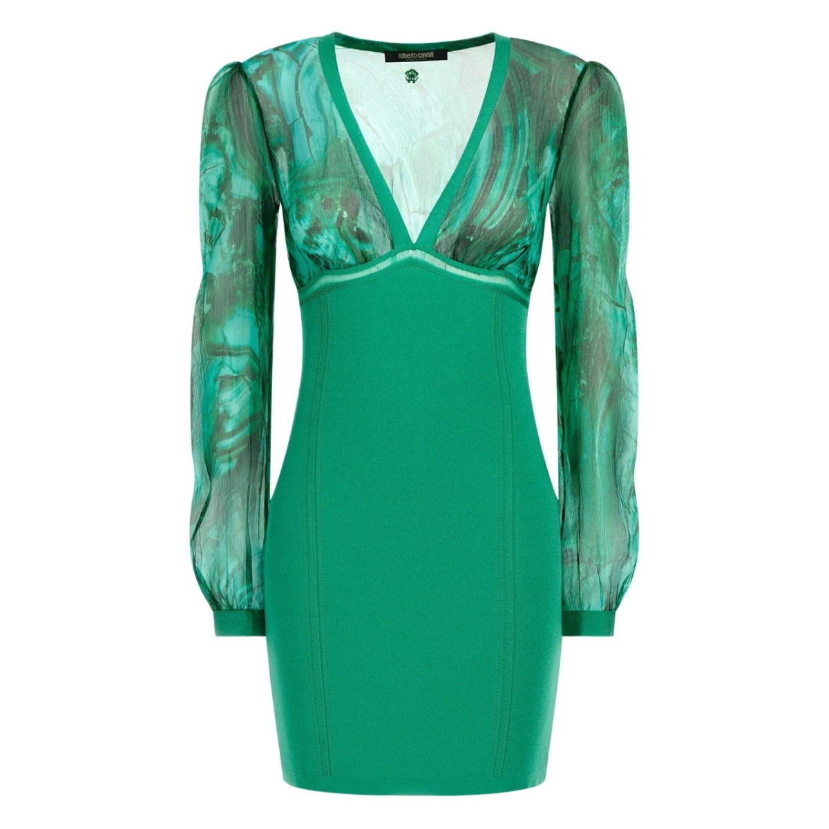 abstract-print mini dress