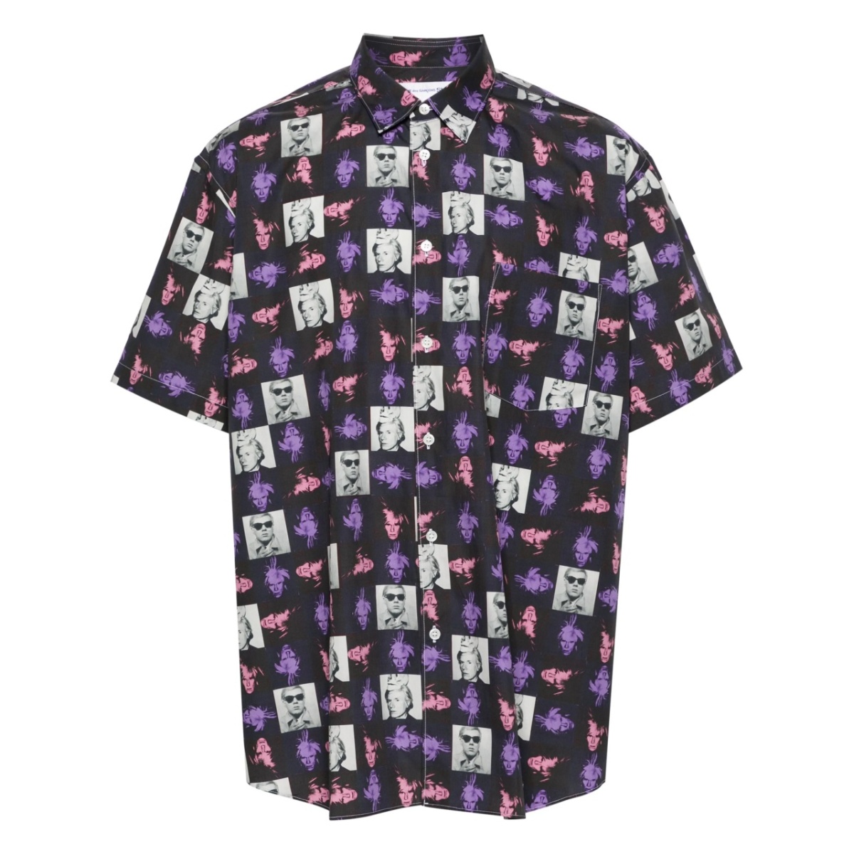 Andy Warhol-print poplin shirt