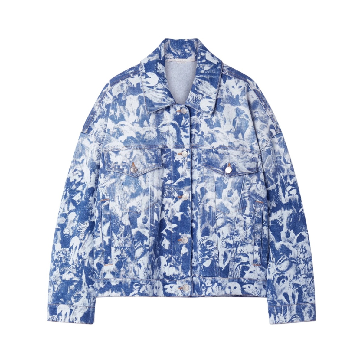 Animal Forest-print denim jacket