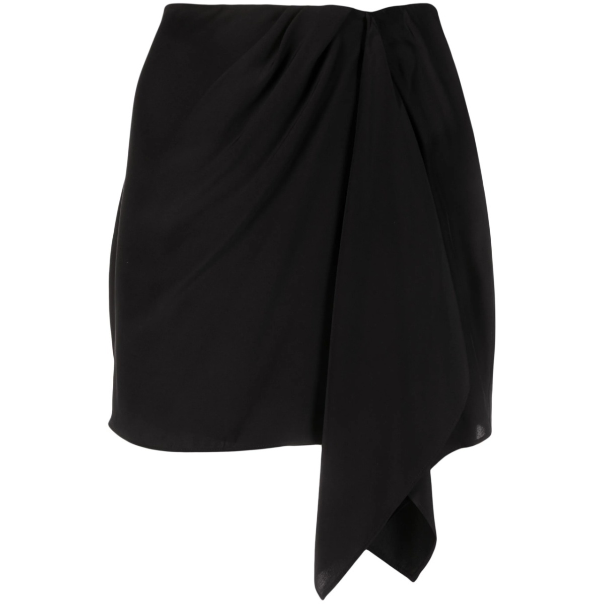 Anjo draped silk miniskirt