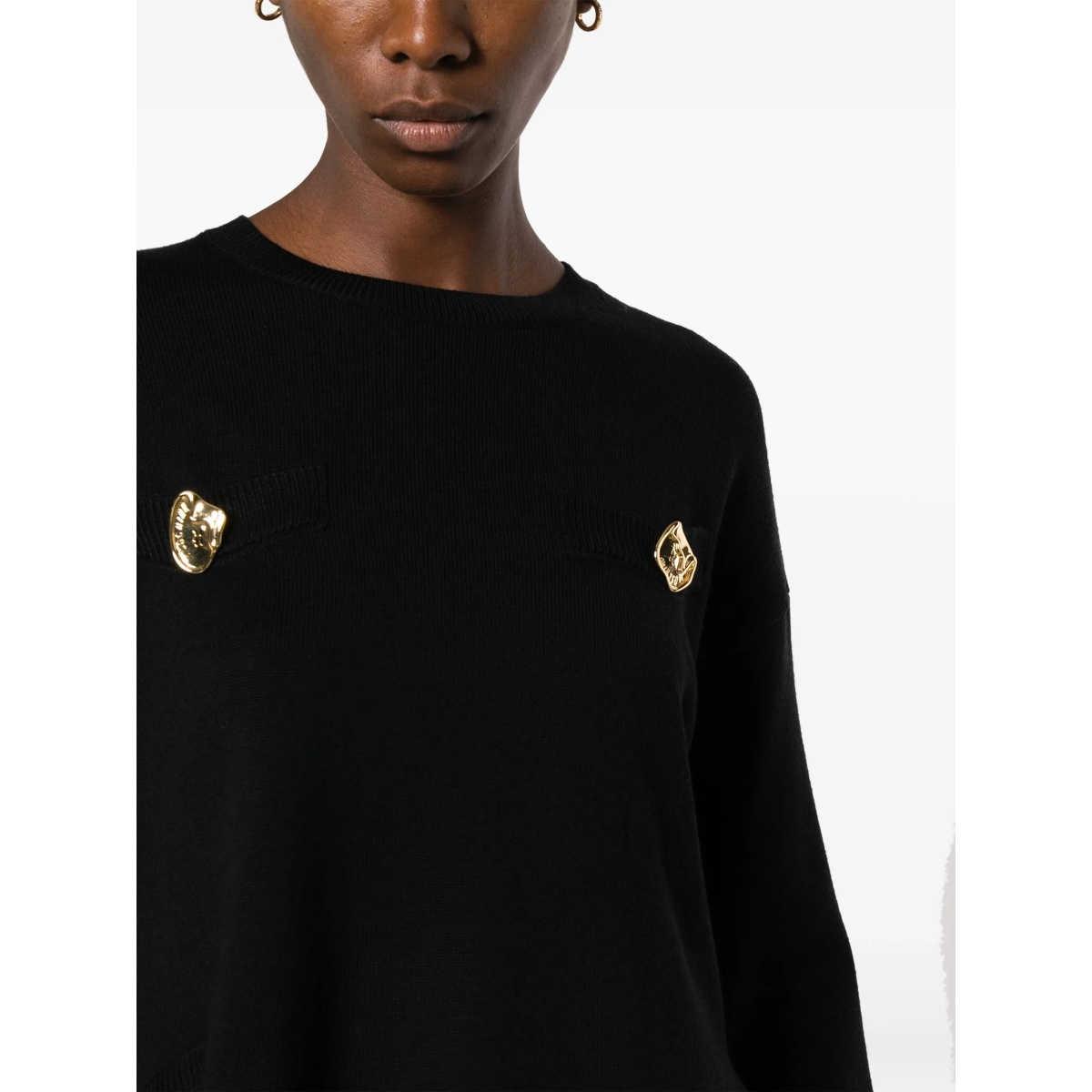 asymmetric-hem virgin wool jumper - Img 5