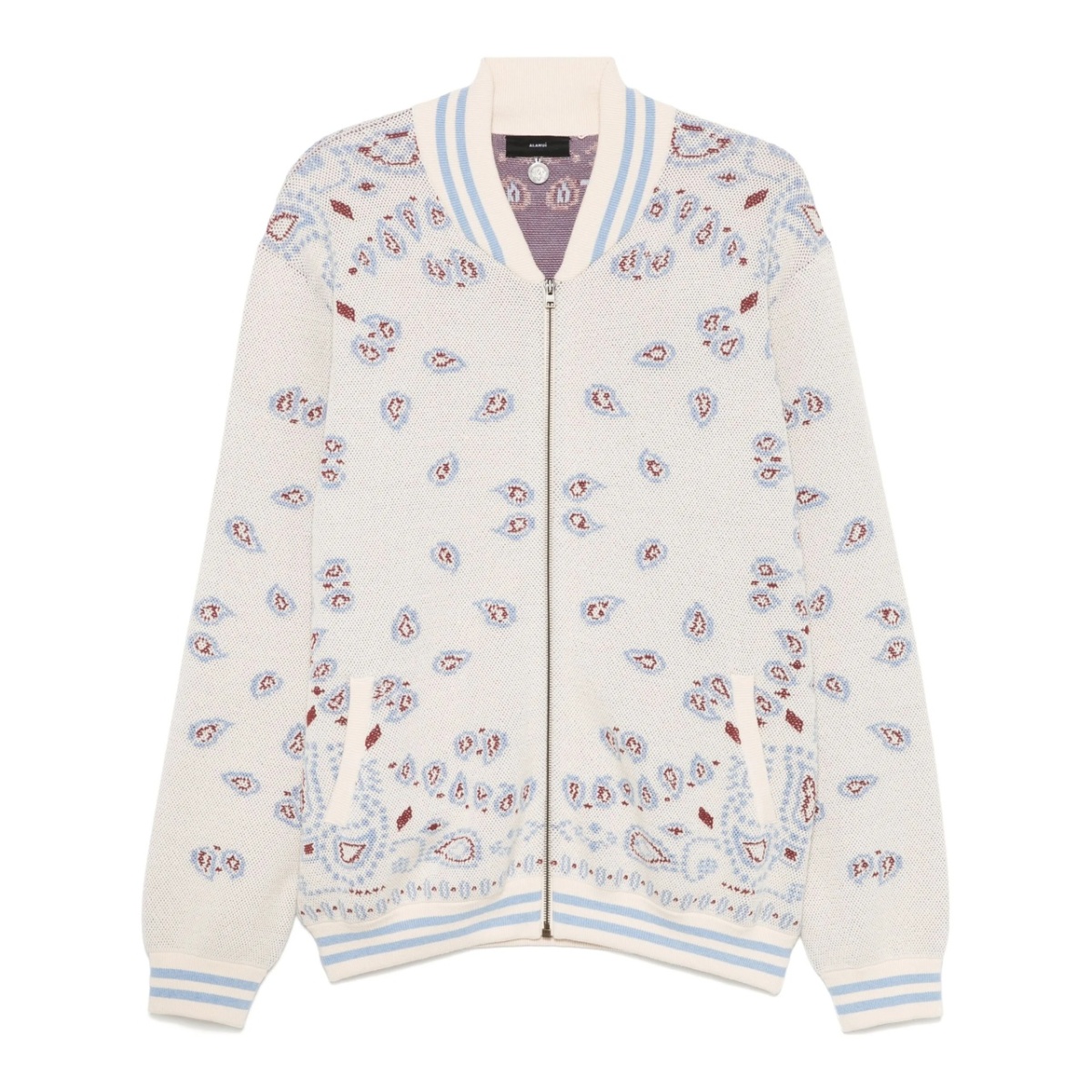 bandana-print bomber jacket