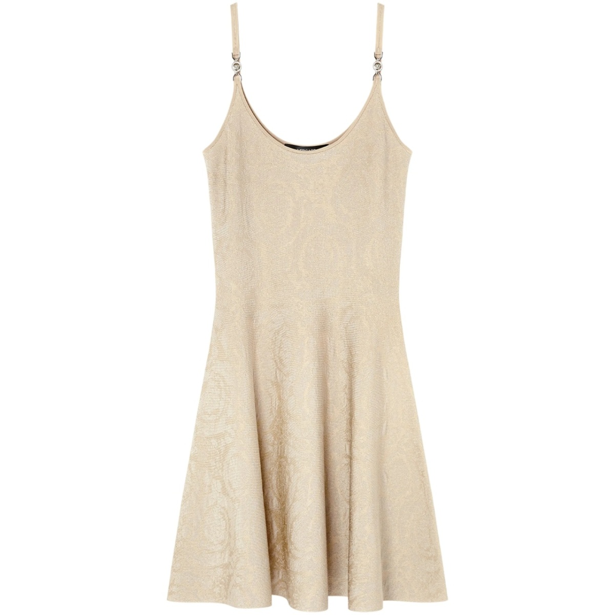 Barocco jacquard flared mini dress