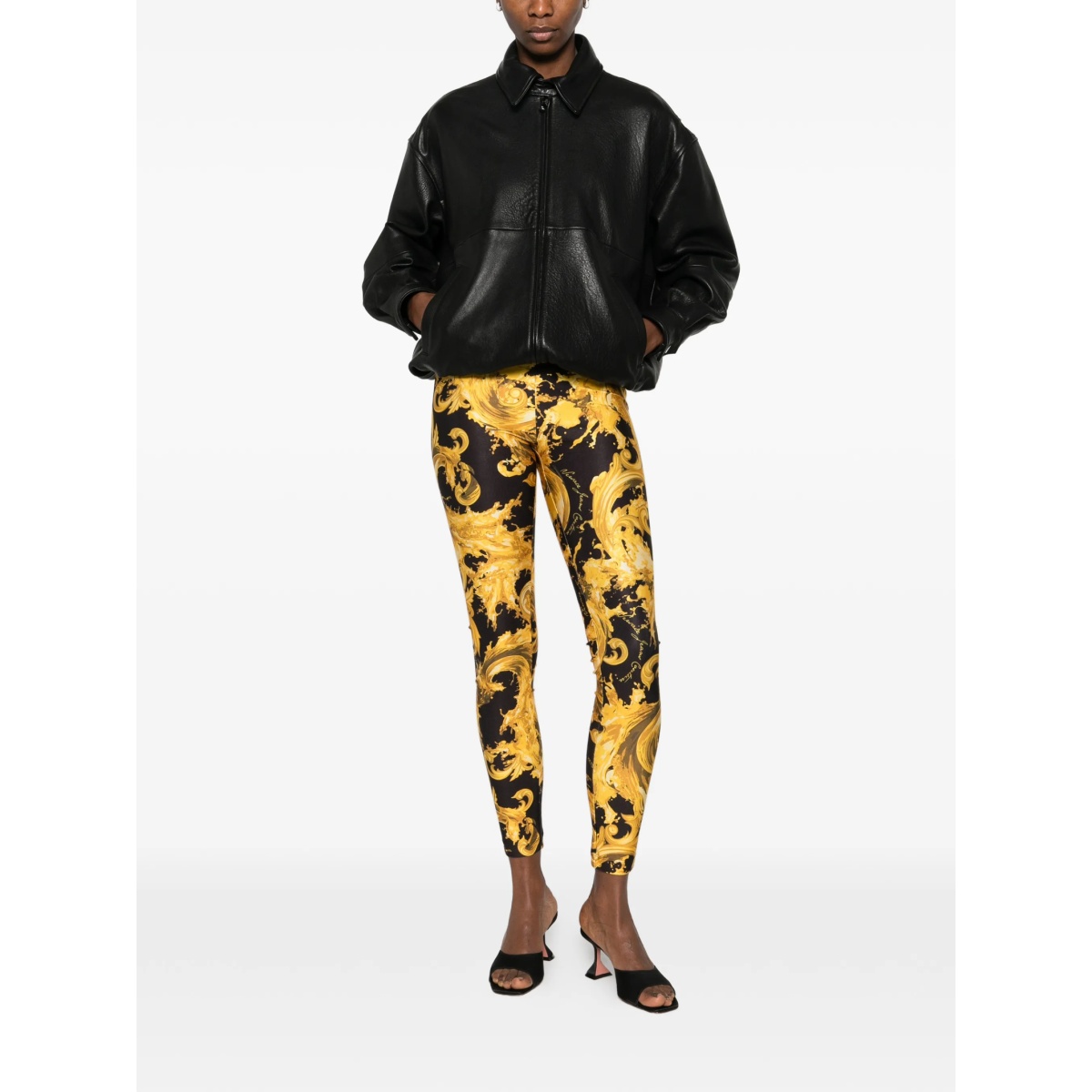 Barocco-print leggings - Img 2