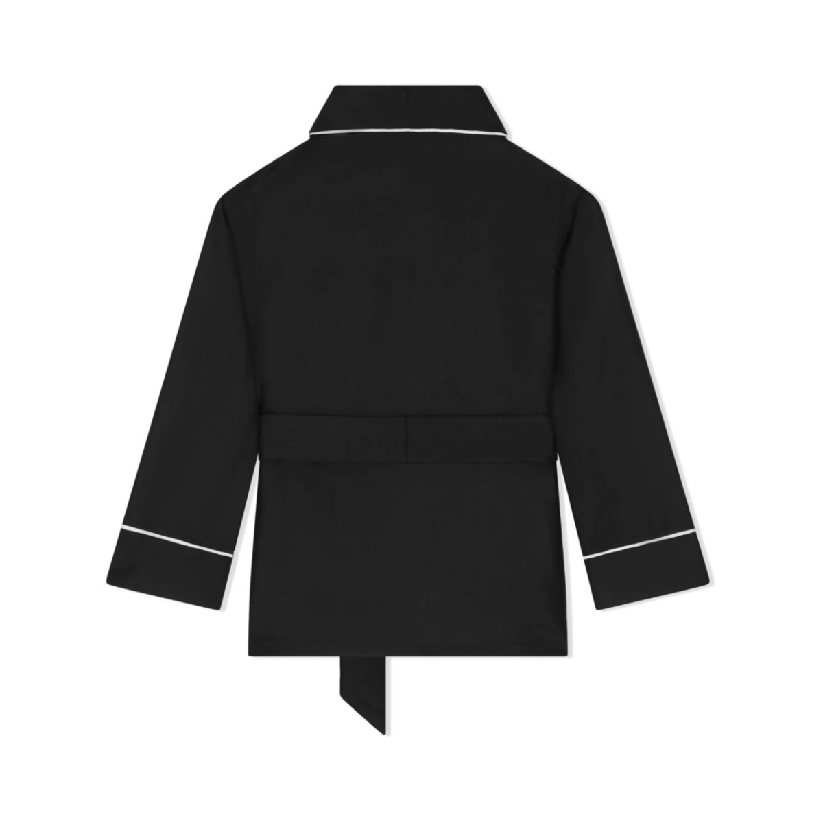 belted silk pajama shirt - Img 2
