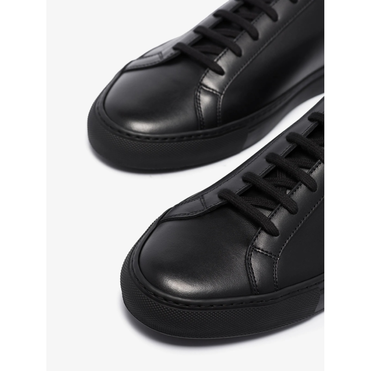 black Achilles leather low-top sneakers - Img 2