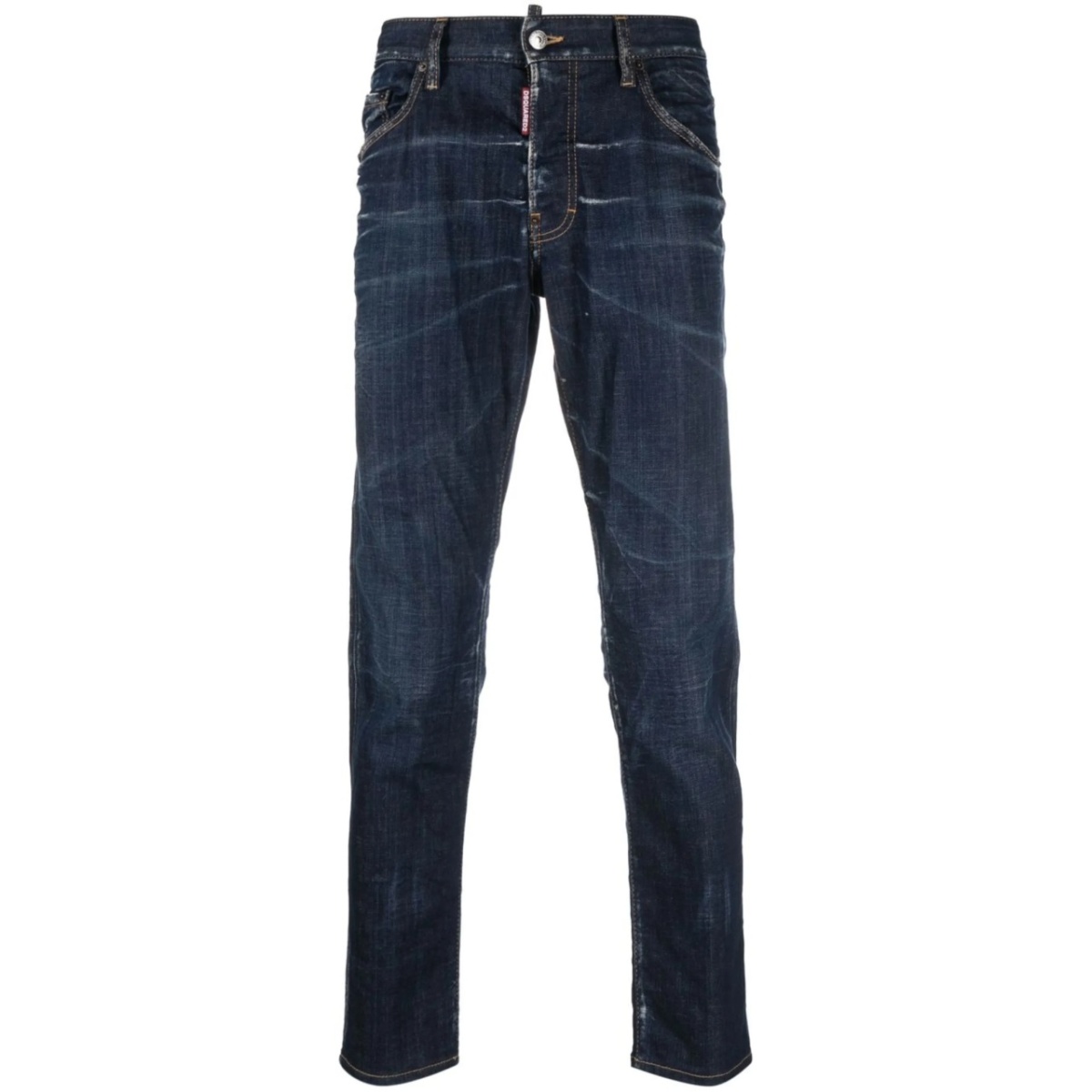bleach-effect skinny jeans