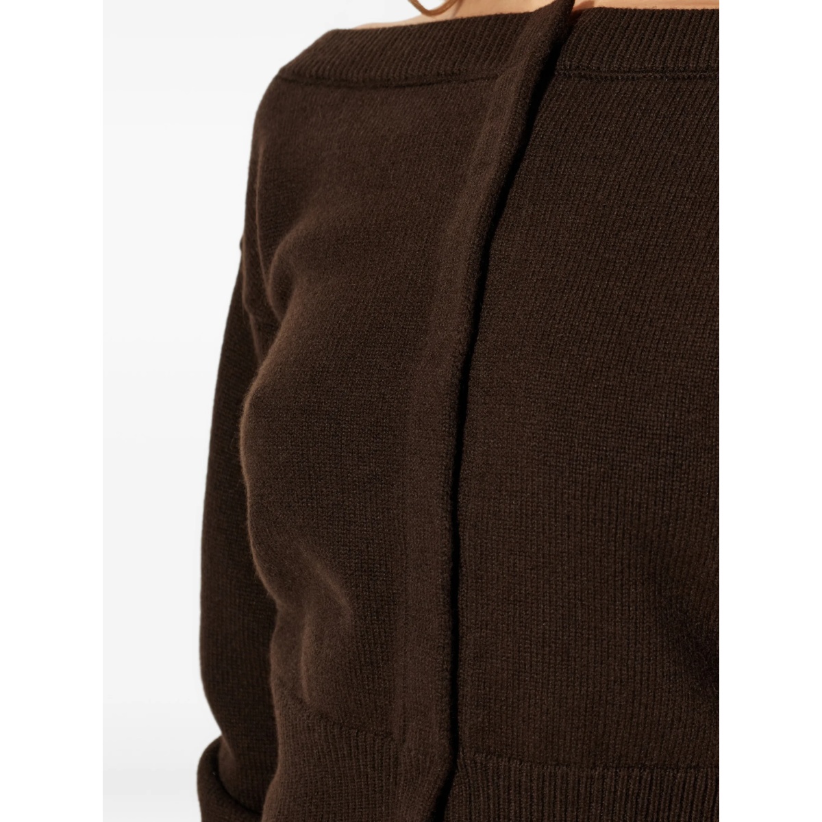 boat-neck cardigan - Img 5