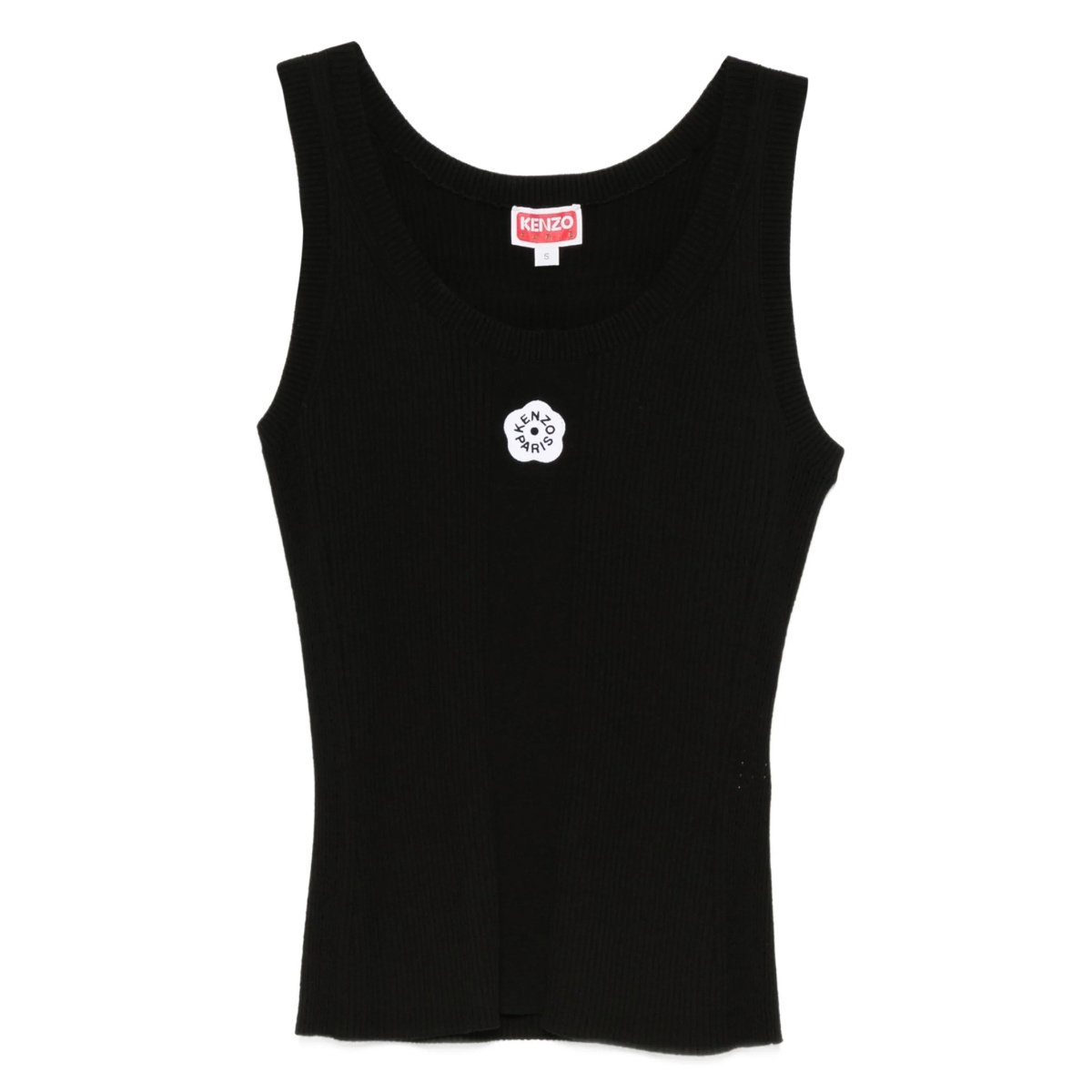 'Boke Flower 2.0' embroidered ribbed top