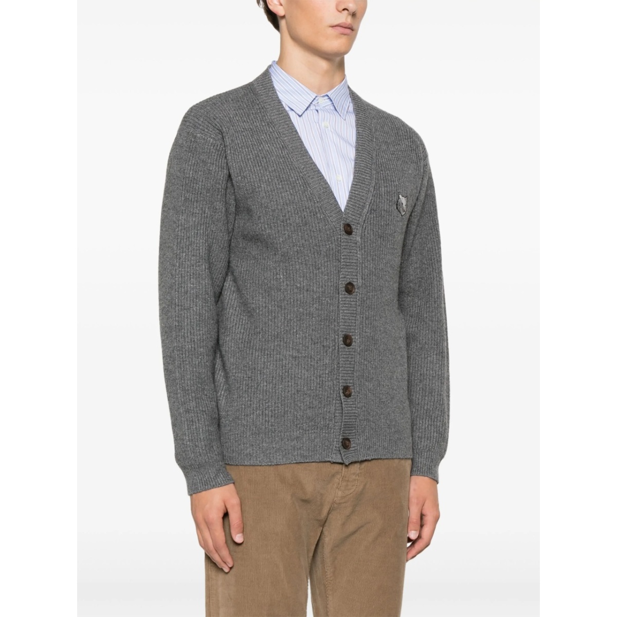 Bold Fox Head-patch cardigan - Img 3
