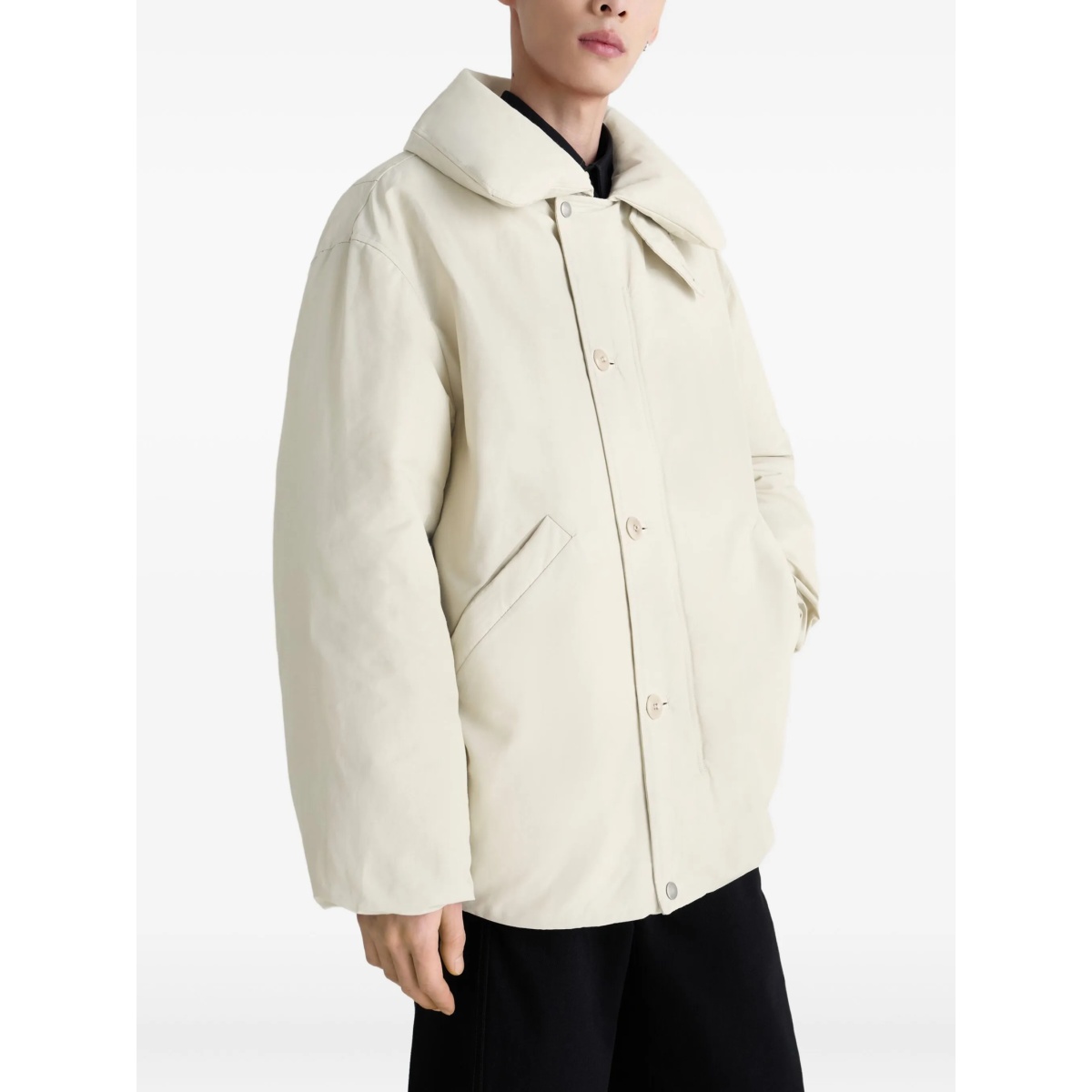 bubble-collar puffer jacket - Img 3