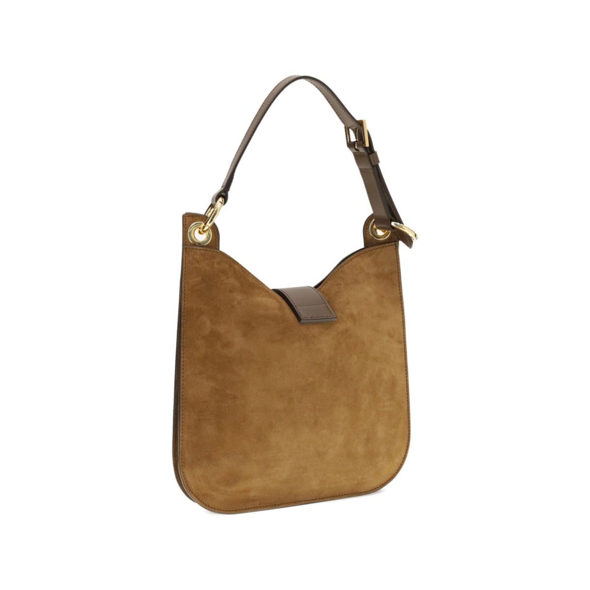 buckle smooth calf suede shoulder bag - Img 2