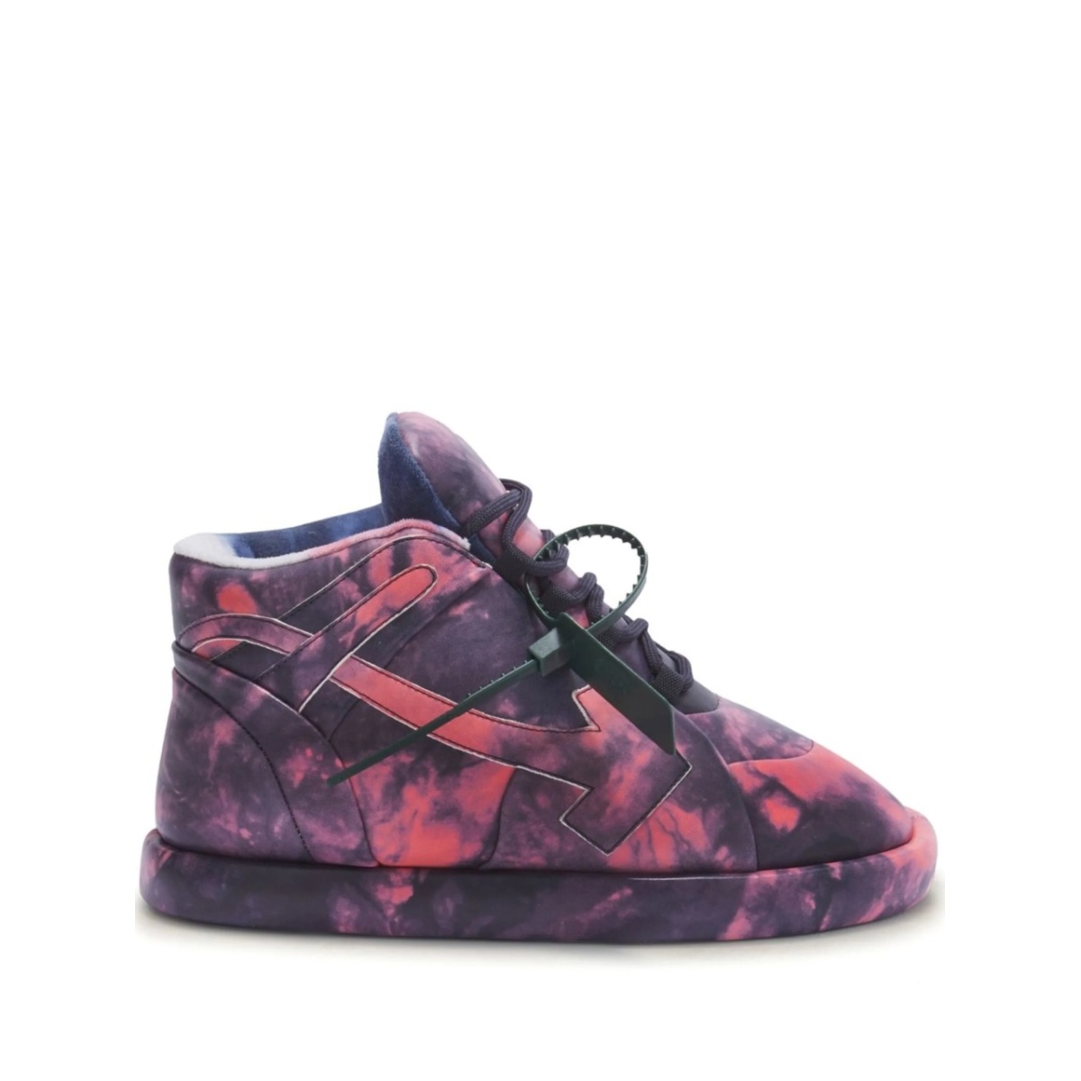 Bump tie dye-print sneakers