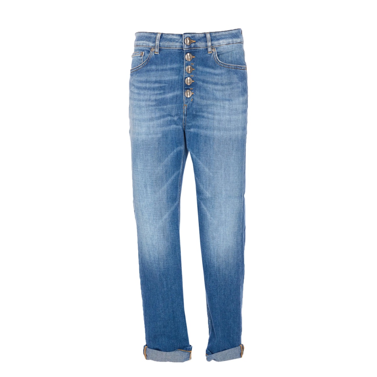 button-fly patch-pocket jeans